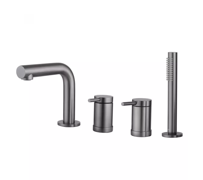 Смеситель ABBER Emotion AF8813NG на борт ванны, никель, Выбрать цвет: Никель