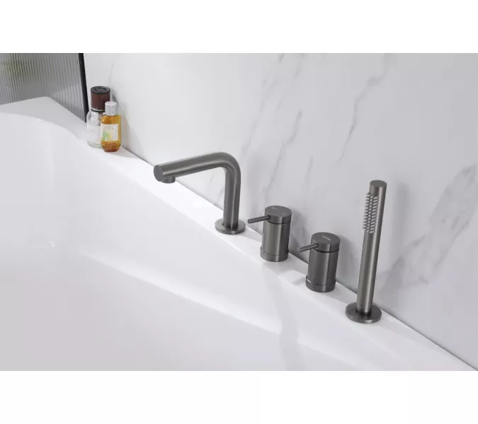 Смеситель ABBER Emotion AF8813NG на борт ванны, никель, Выбрать цвет: Никель, изображение 2