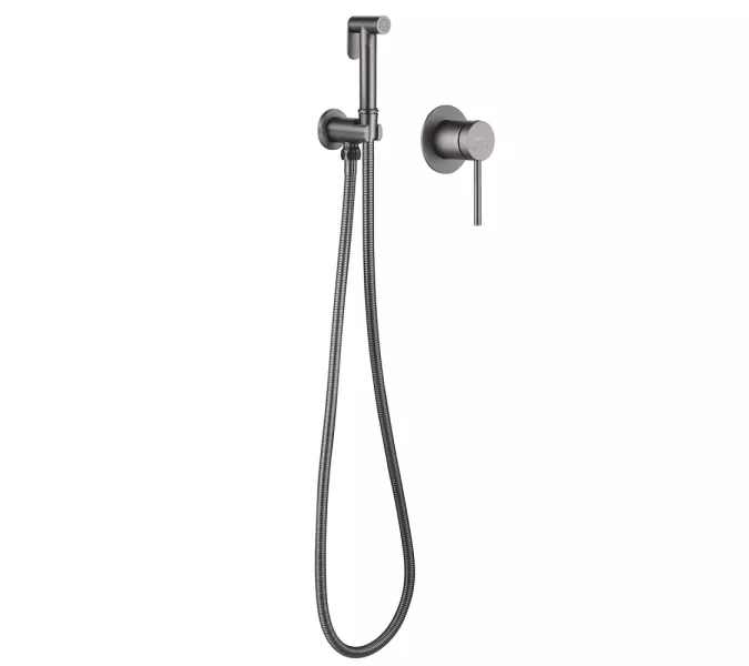 Смеситель ABBER Emotion AF8825NG с гигиеническим душем, никель, Выбрать цвет: Никель, изображение 2