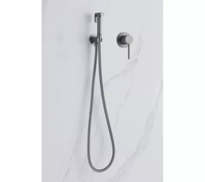 Смеситель ABBER Emotion AF8825NG с гигиеническим душем, никель, Выбрать цвет: Никель, изображение 3