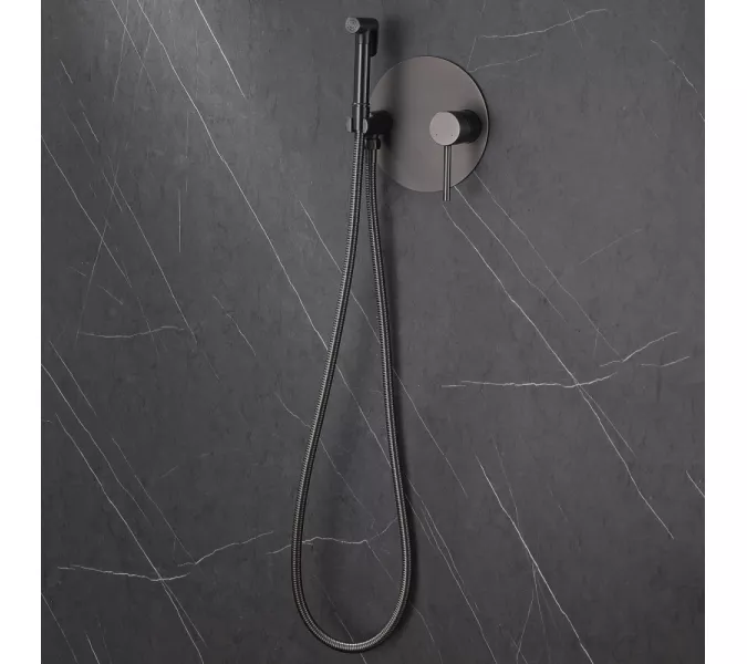 Смеситель ABBER Emotion AF8826NG с гигиеническим душем, никель, Выбрать цвет: Никель, изображение 3