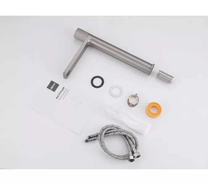 Смеситель ABBER Rund AF8711SP для накладной раковины, сатин, Выбрать цвет: Сатин, изображение 3