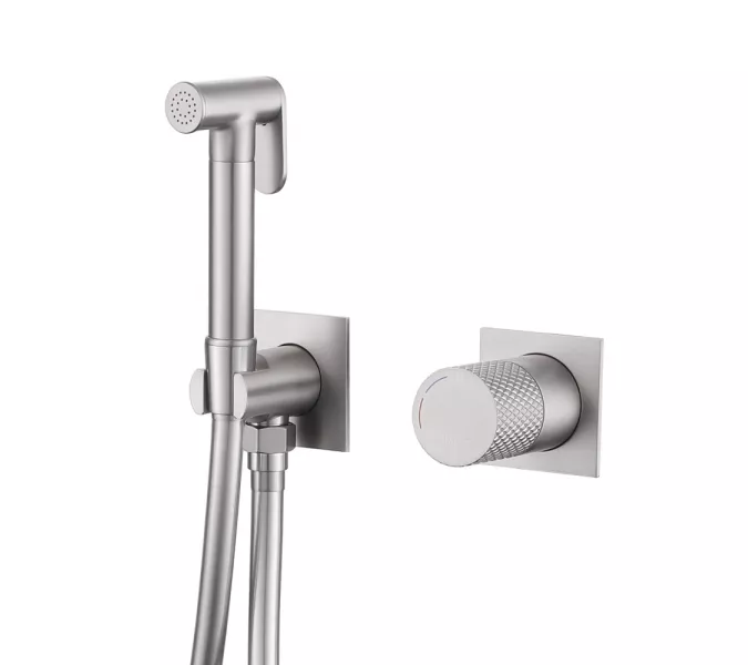 Смеситель ABBER Rund AF8725SP с гигиеническим душем, сатин, Выбрать цвет: Сатин