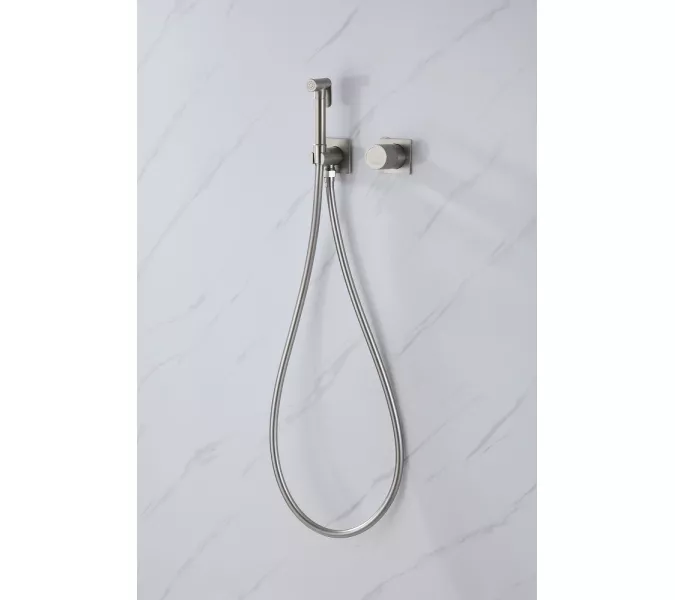 Смеситель ABBER Rund AF8725SP с гигиеническим душем, сатин, Выбрать цвет: Сатин, изображение 3