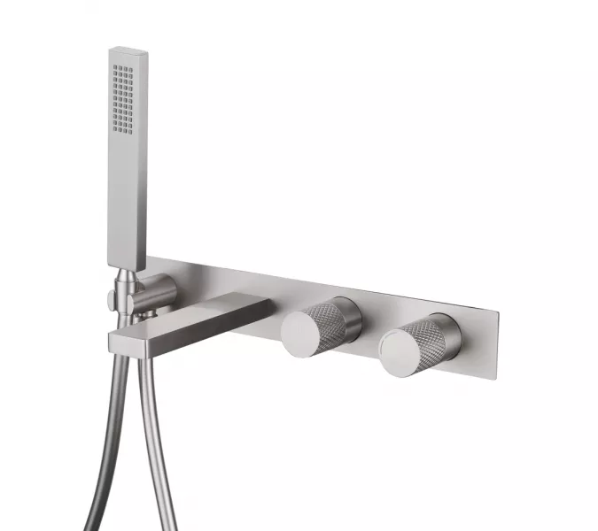 Смеситель ABBER Rund AF8730SP для ванны скрытого монтажа, сатин, Выбрать цвет: Сатин