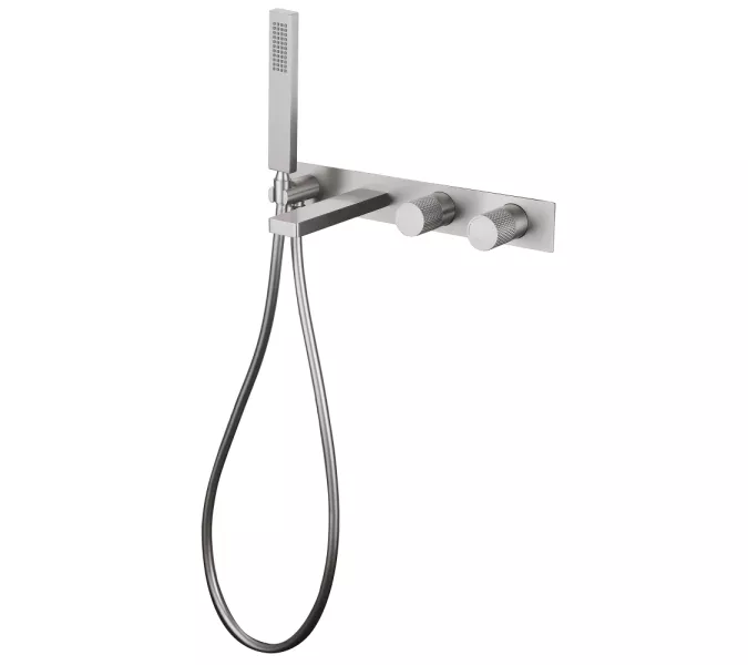 Смеситель ABBER Rund AF8730SP для ванны скрытого монтажа, сатин, Выбрать цвет: Сатин, изображение 2