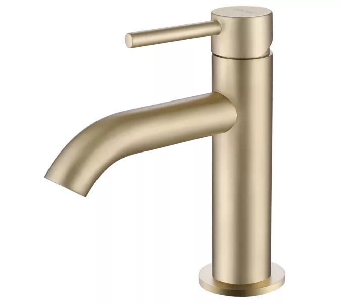 Смеситель ABBER Wasser Kreis AF8110G для раковины, золото матовое, Выбрать цвет: Золото матовое