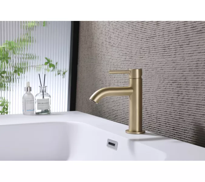 Смеситель ABBER Wasser Kreis AF8110G для раковины, золото матовое, Выбрать цвет: Золото матовое, изображение 2