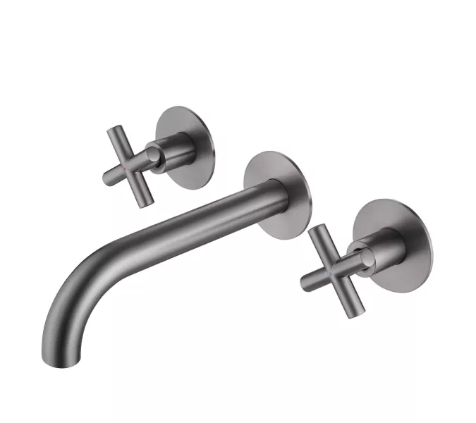 Смеситель ABBER Wasser Kreis AF81121NG для раковины скрытого монтажа, никель, Выбрать цвет: Никель