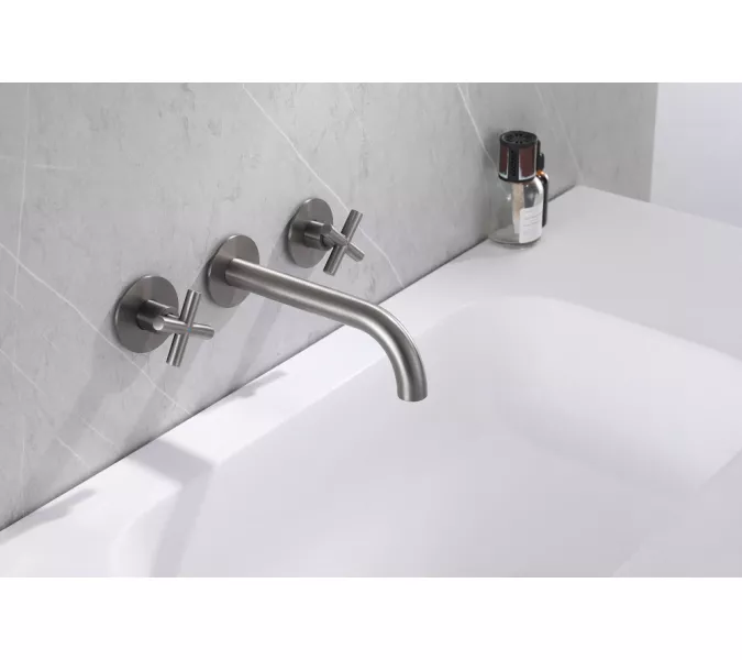 Смеситель ABBER Wasser Kreis AF81121NG для раковины скрытого монтажа, никель, Выбрать цвет: Никель, изображение 2