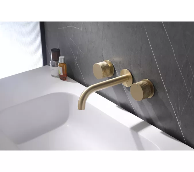 Смеситель ABBER Wasser Kreis AF81122G для раковины скрытого монтажа, золото матовое, Выбрать цвет: Золото матовое, изображение 2