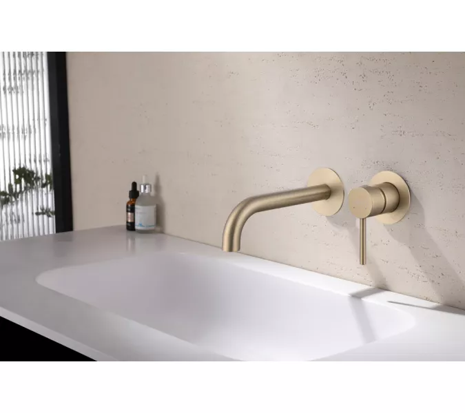 Смеситель ABBER Wasser Kreis AF8112G для раковины скрытого монтажа, золото матовое, Выбрать цвет: Золото матовое, изображение 2