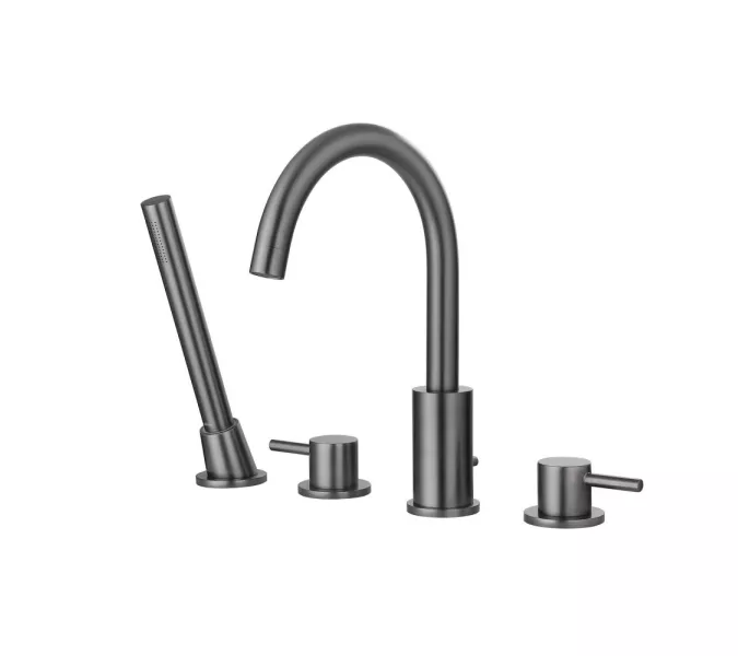 Смеситель ABBER Wasser Kreis AF8113NG на борт ванны, никель, Выбрать цвет: Никель