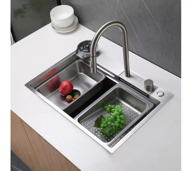 Смеситель ABBER Wasser Kreis AF8114SP для кухни с выдвижной лейкой, сатин, Выбрать цвет: Сатин, изображение 2