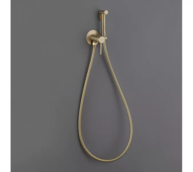 Смеситель ABBER Wasser Kreis AF8125G с гигиеническим душем, золото матовое, Выбрать цвет: Золото матовое, изображение 3