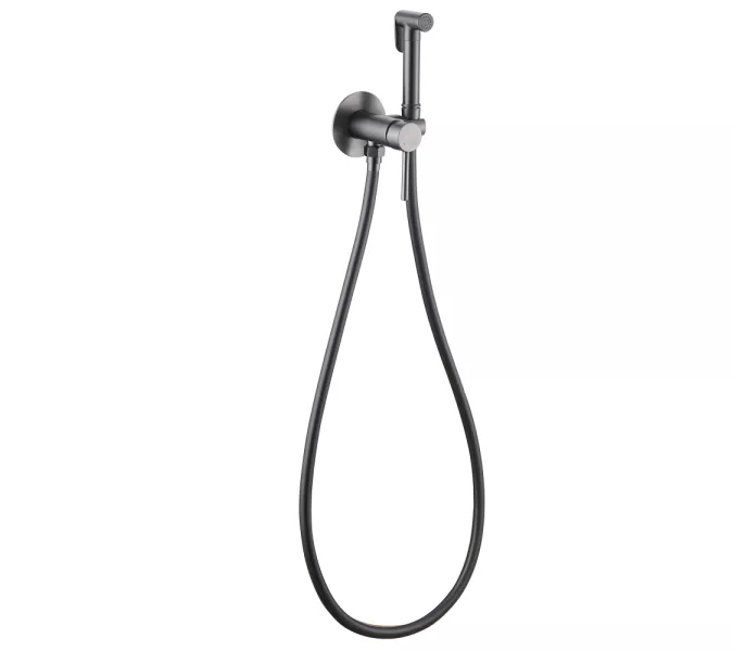 Смеситель ABBER Wasser Kreis AF8125NG с гигиеническим душем, никель, Выбрать цвет: Никель, изображение 2