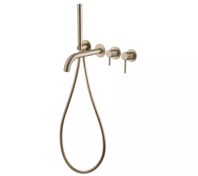 Смеситель ABBER Wasser Kreis AF8130G для ванны скрытого монтажа, золото матовое, Выбрать цвет: Золото матовое, изображение 2