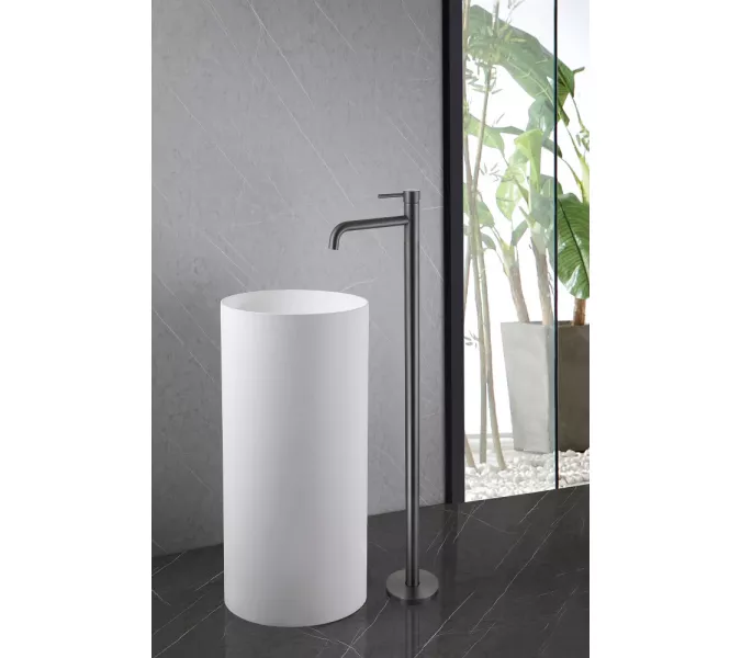 Смеситель ABBER Wasser Kreis AF8140NG напольный для раковины, никель, Выбрать цвет: Никель, изображение 2