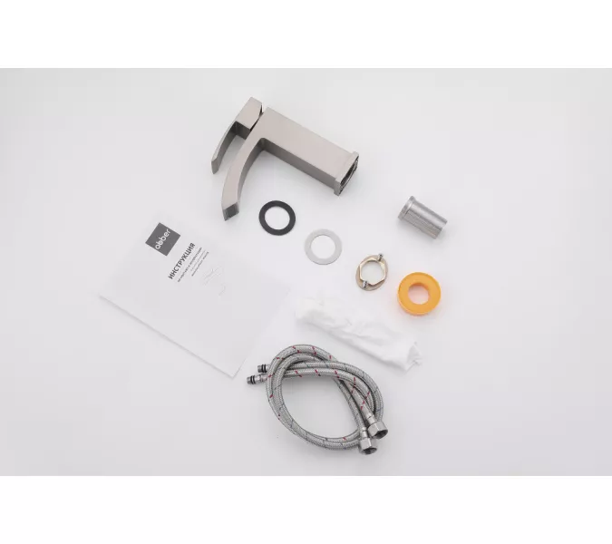 Смеситель ABBER Wasserfall AF8610SP для раковины, сатин, Выбрать цвет: Сатин, изображение 3