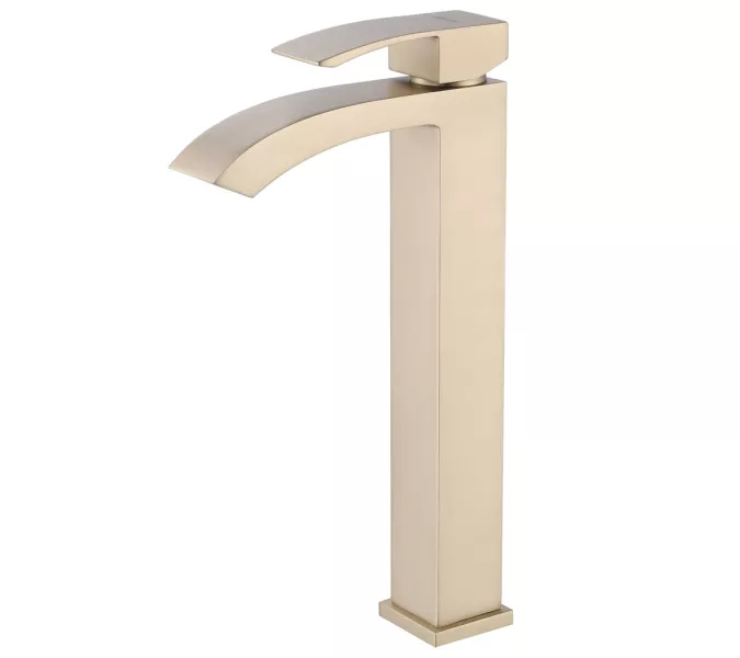 Смеситель ABBER Wasserfall AF8611G для накладной раковины, золото матовое, Выбрать цвет: Золото матовое