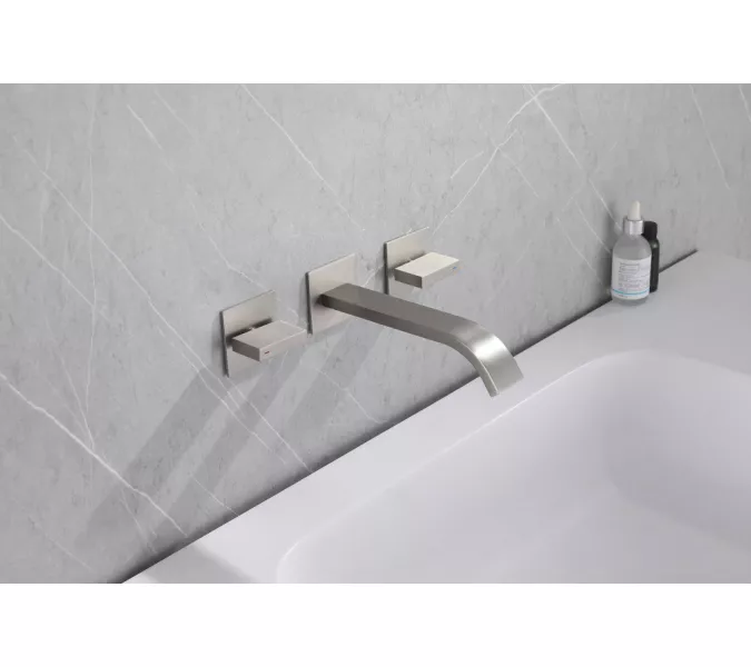 Смеситель ABBER Wasserfall AF8612SP для раковины скрытого монтажа, сатин, Выбрать цвет: Сатин, изображение 2