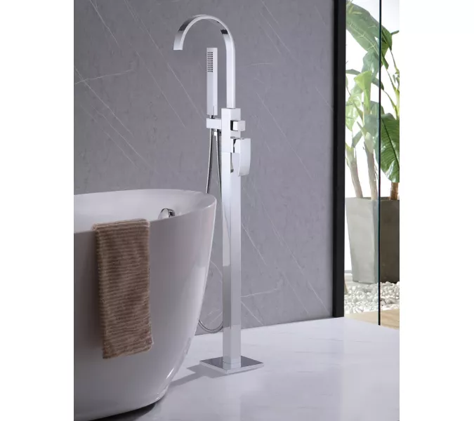 Смеситель ABBER Wasserfall AF8615 напольный, хром, Выбрать цвет: Хром, изображение 2