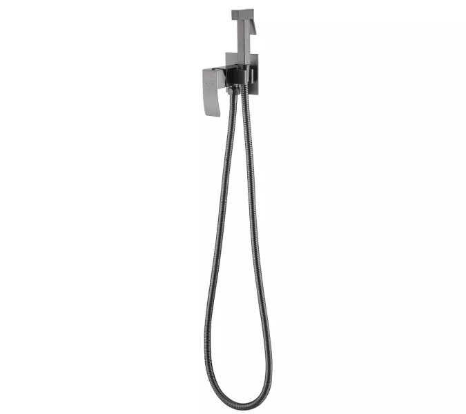 Смеситель ABBER Wasserfall AF8625NG с гигиеническим душем, никель, Выбрать цвет: Никель, изображение 2