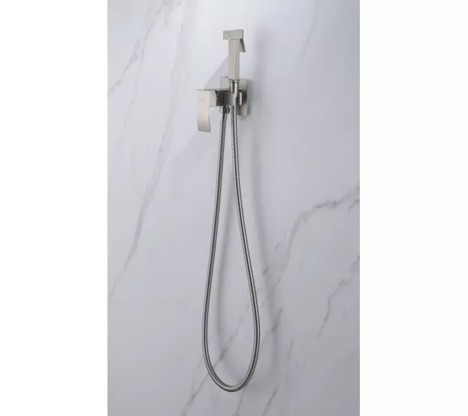 Смеситель ABBER Wasserfall AF8625SP с гигиеническим душем, сатин, Выбрать цвет: Сатин, изображение 3