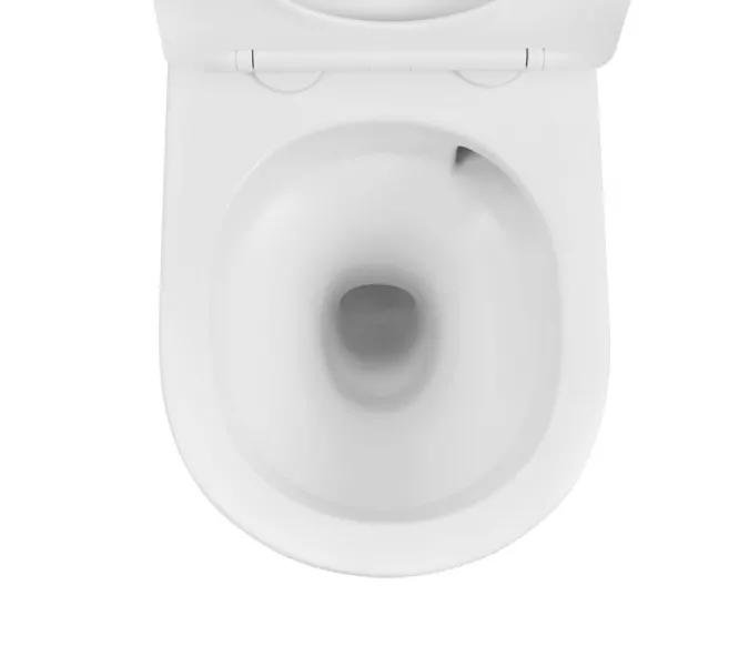 Унитаз ABBER Bequem AC1100TMW подвесной белый матовый, безободковый, смыв торнадо, Выбрать цвет: Белый, изображение 5