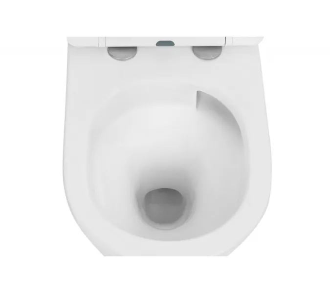 Унитаз ABBER Bequem AC1102TMW подвесной белый матовый, безободковый, смыв торнадо, Выбрать цвет: Белый, изображение 5