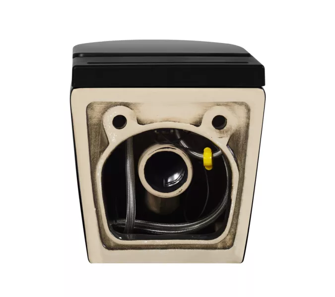 Унитаз ABBER Bequem AC1108PMB подвесной черный матовый с импульсным смывом, изображение 4