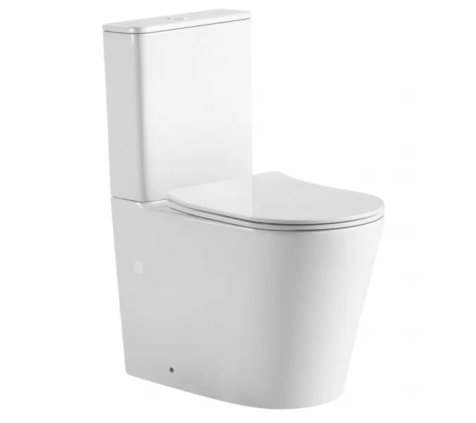 Унитаз ABBER Bequem AC1112T компакт белый, безободковый, смыв торнадо