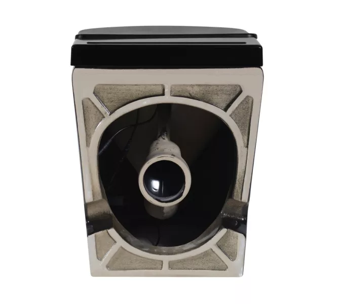 Унитаз ABBER Bequem AC1115PMB приставной черный матовый с импульсным смывом, изображение 2