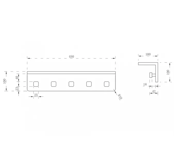 Вешалка с полкой ABBER Stein AS1651MB черная матовая, изображение 2