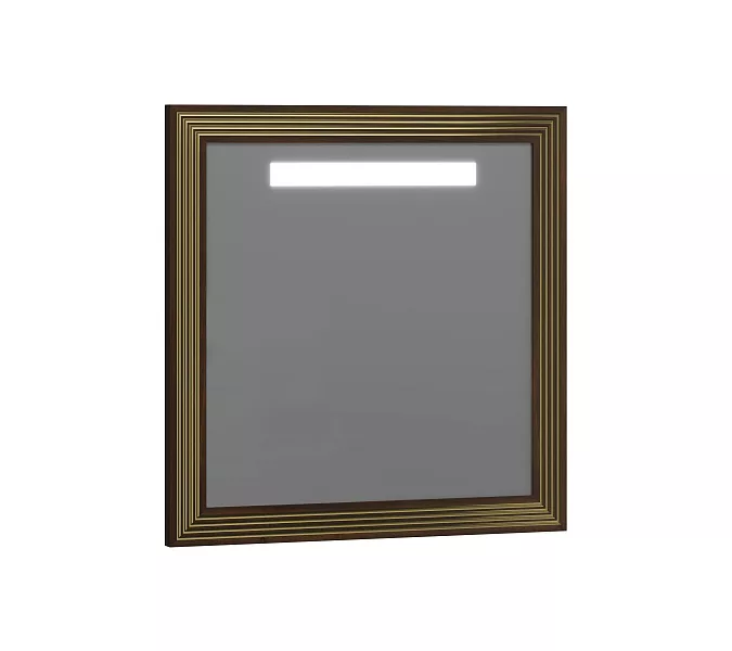 Зеркало с подсветкой  80см OPADIRIS бежевый глянцевый с золотой патиной, Выбрать цвет: Золото