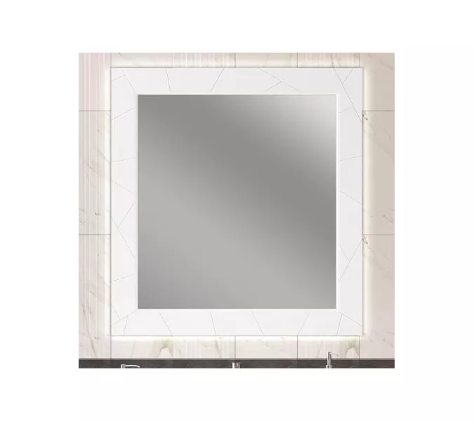 Зеркало OPADIRIS Луиджи  белый, Выбрать цвет: Белый, Выбрать размер: 100