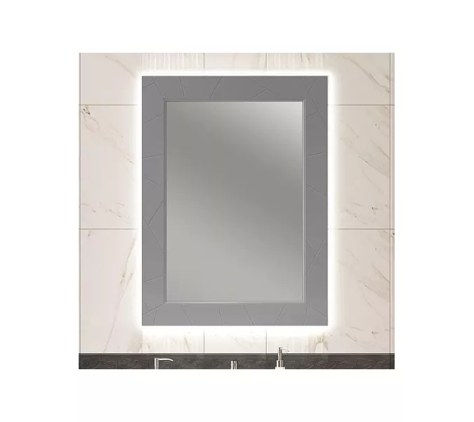 Зеркало OPADIRIS Луиджи серый, Выбрать цвет: Серый, Выбрать размер: 70