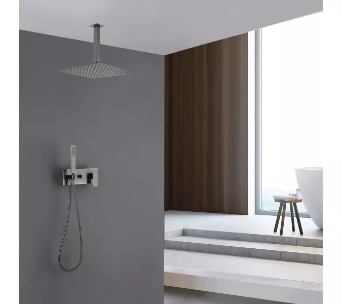 Душевая система ABBER Daheim AF8221NG скрытого монтажа без излива, никель, Выбрать цвет: Никель, изображение 2