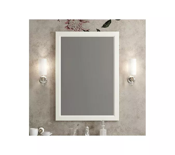 Зеркало OPADIRIS Омега  слон.кость, Выбрать цвет: Слоновая кость, Выбрать размер: 65, изображение 2