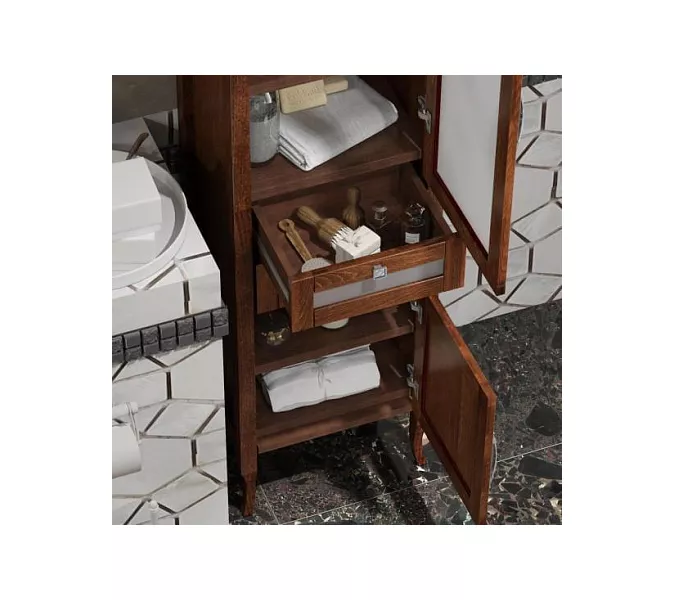 Пенал одностворчатый правый OPADIRIS  Мираж  светлый орех, Ориентация: Правая, Выбрать цвет: Светлый орех, изображение 3