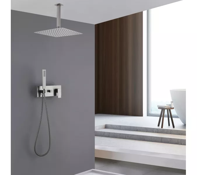 Душевая система ABBER Daheim AF8221SP скрытого монтажа без излива, сатин, Выбрать цвет: Сатин, изображение 2