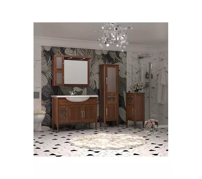 Пенал одностворчатый правый OPADIRIS  Мираж  светлый орех, Ориентация: Правая, Выбрать цвет: Светлый орех, изображение 4