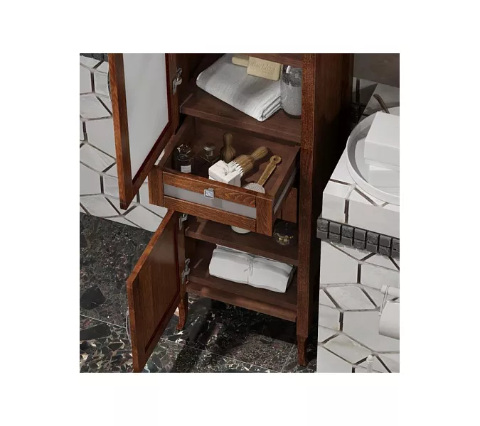 Пенал одностворчатый левый OPADIRIS  Мираж  светлый орех, Ориентация: Левая, Выбрать цвет: Светлый орех, изображение 3