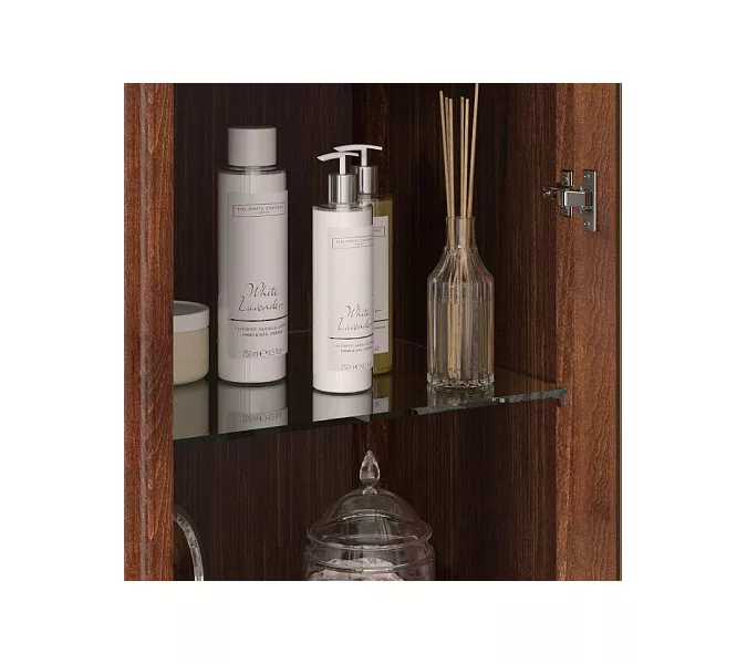 Пенал напольный двустворчатый OPADIRIS Лоренцо светлый орех, Выбрать цвет: Светлый орех, изображение 5