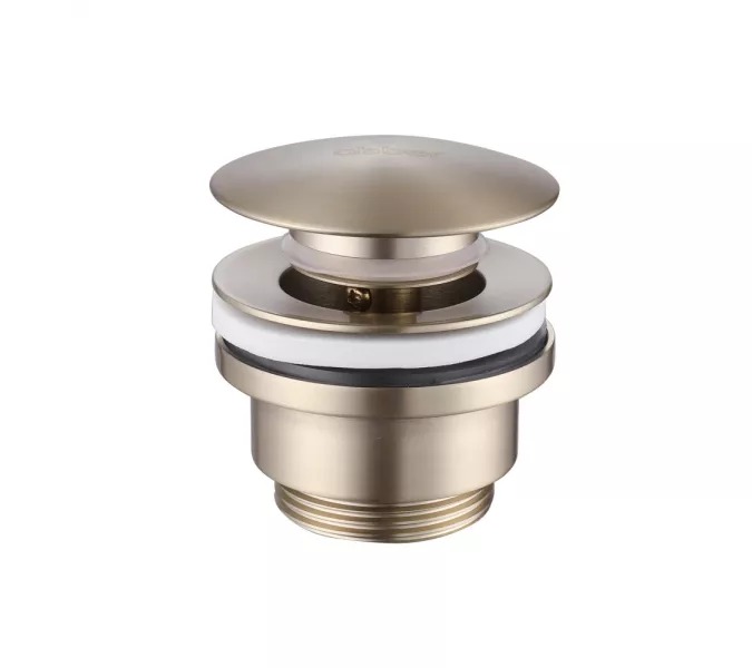 Донный клапан ABBER AF0011G без перелива, клик-клак, золото матовое, Выбрать цвет: Золото матовое