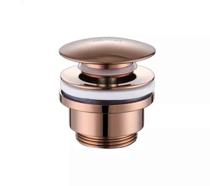 Донный клапан ABBER AF0011RG без перелива, клик-клак, розовое золото, Выбрать цвет: Розовое золото
