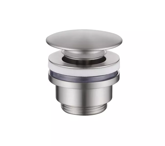 Донный клапан ABBER AF0011SP без перелива, клик-клак, сатин, Выбрать цвет: Сатин