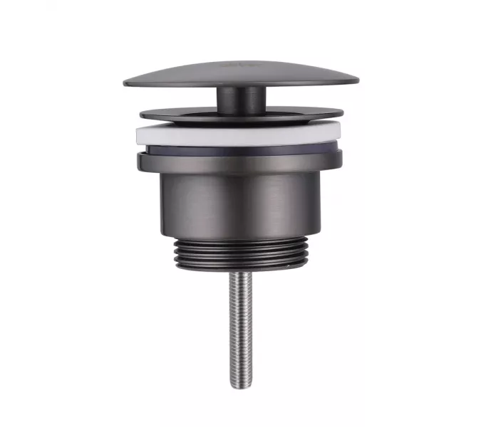 Донный клапан ABBER AF0012NG без перелива, фиксированный, никель, Выбрать цвет: Никель