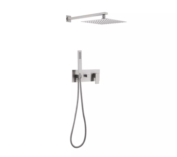 Душевая система ABBER Daheim AF8218SP скрытого монтажа без излива, сатин, Выбрать цвет: Сатин