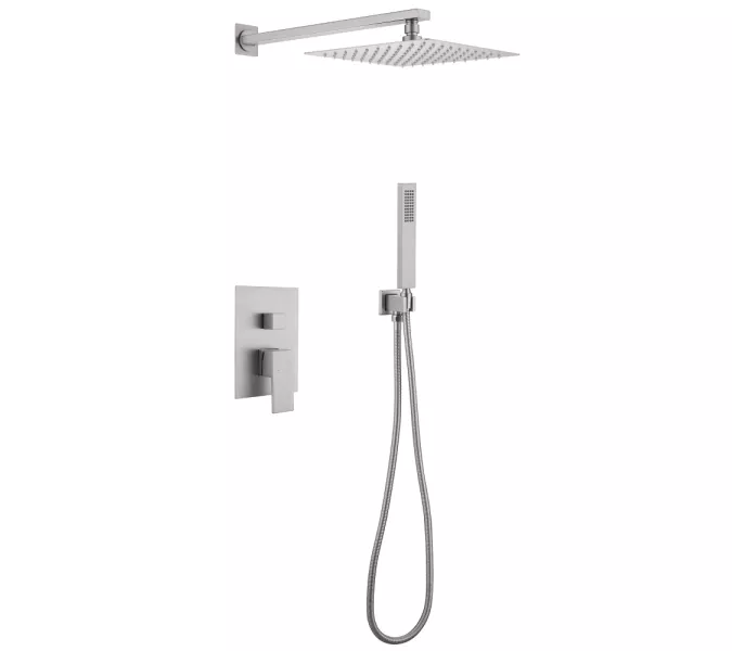 Душевая система ABBER Daheim AF8219SP скрытого монтажа без излива, сатин, Выбрать цвет: Сатин